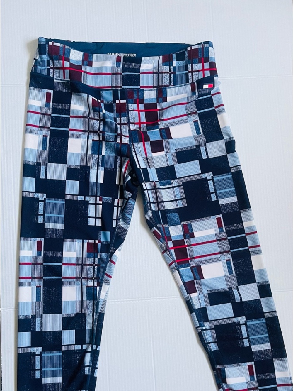 Tommy Hilfiger Navy, White & Red Plaid Women’s Leggings